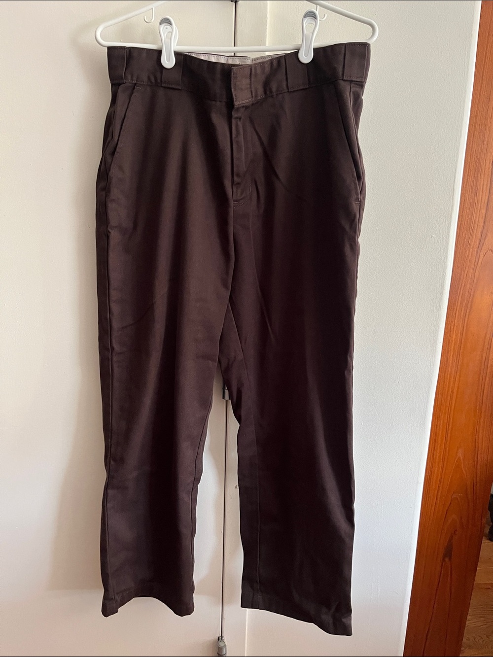 Dickies Straight Leg Pants in Chocolate Brown